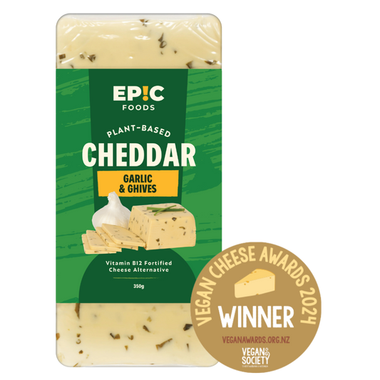 Plant-Based Garlic & Chives Cheddar