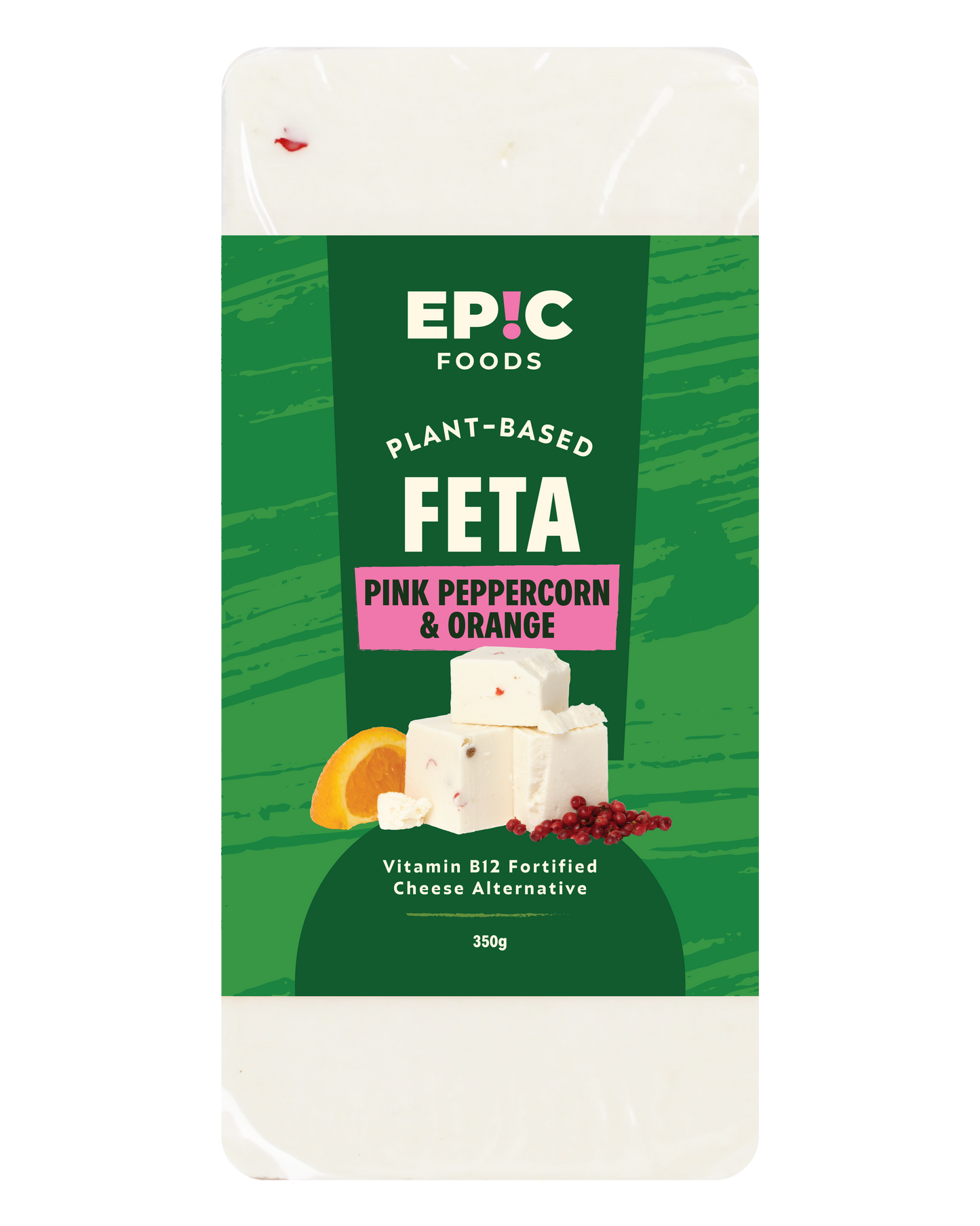 Plant-Based Pink Peppercorn & Orange Feta