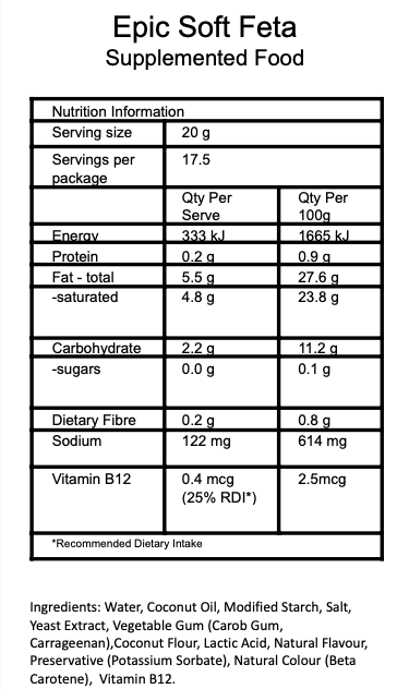 Plant-Based Original Soft Feta