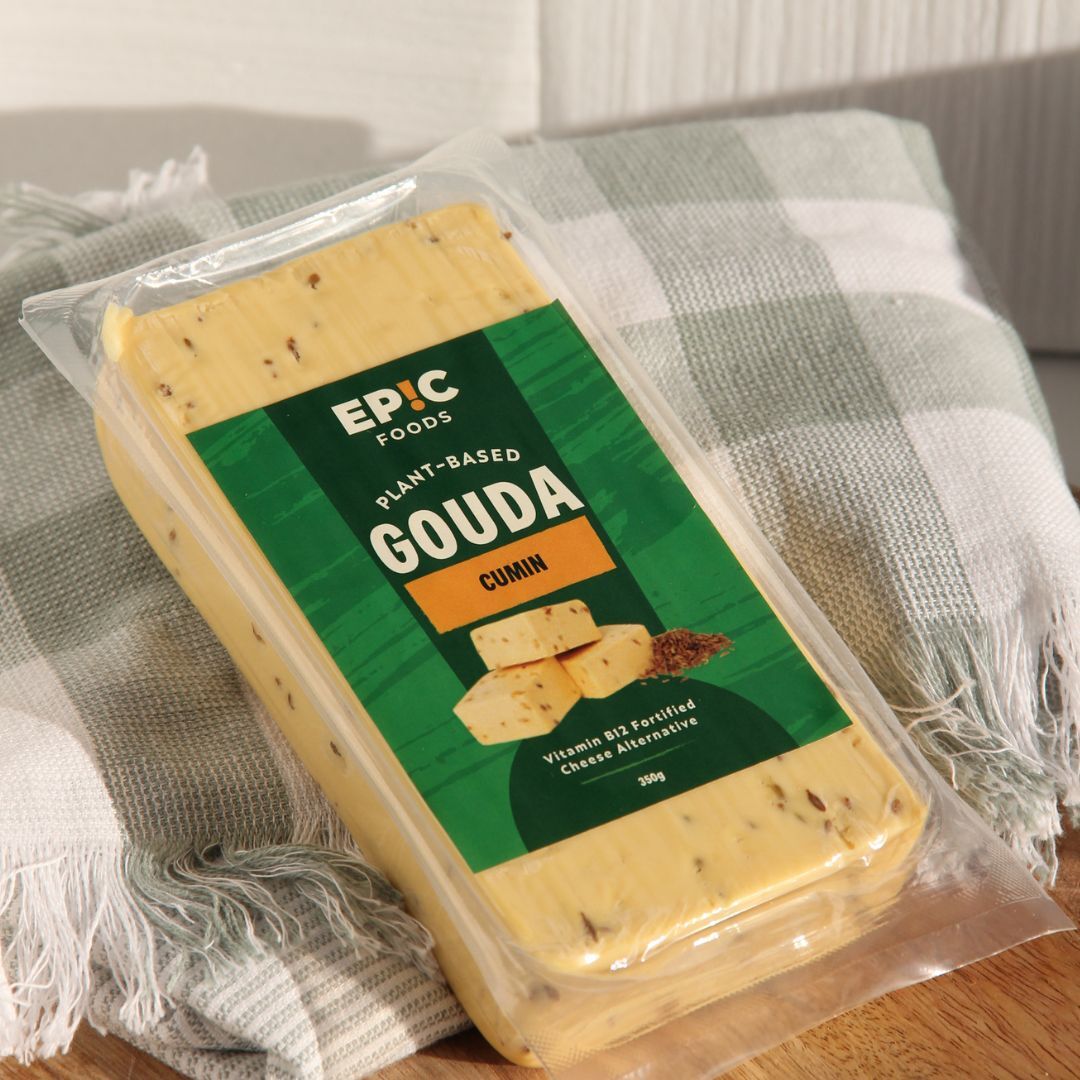Plant-Based Cumin Gouda