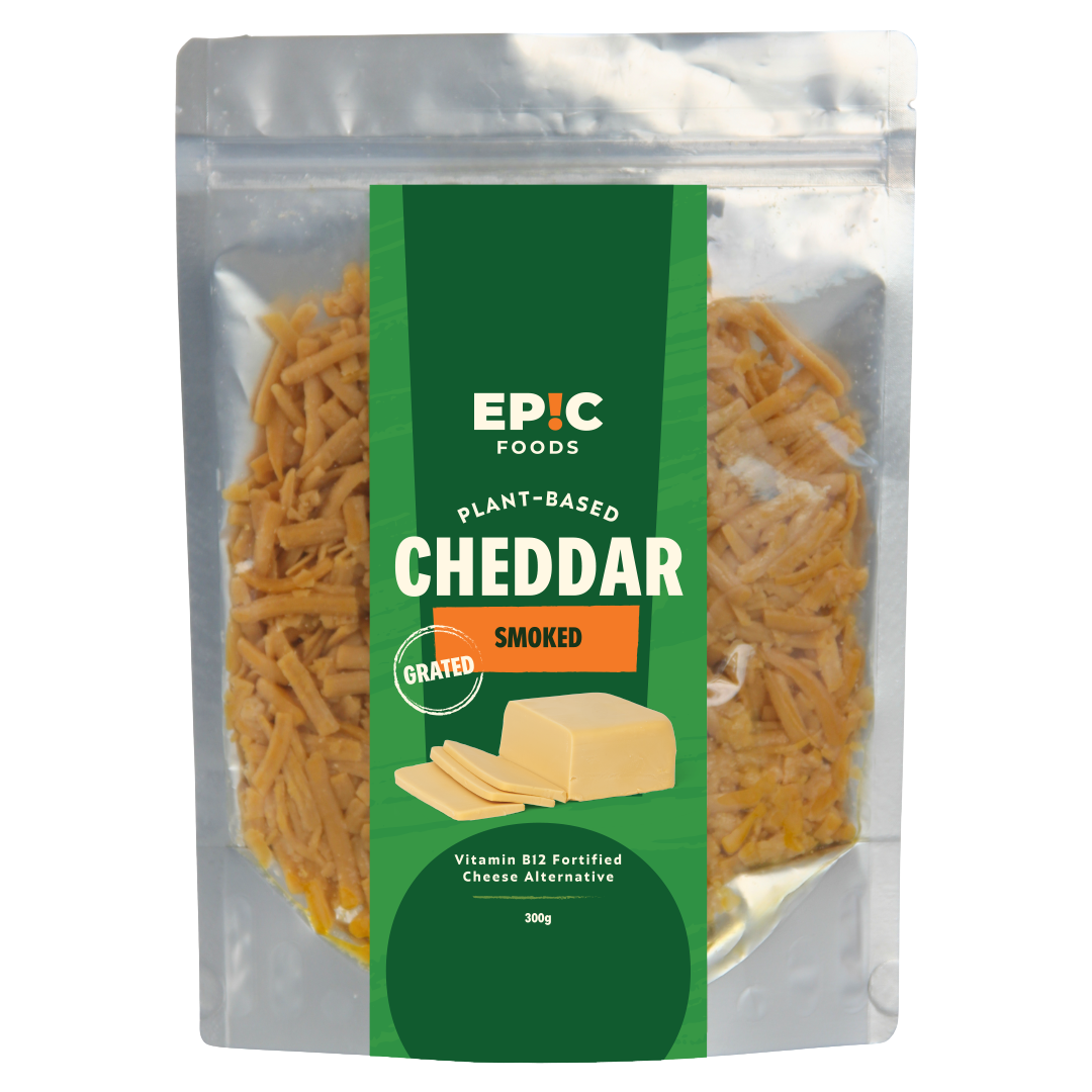 Plant-Based Grated Cheddar Smoked
