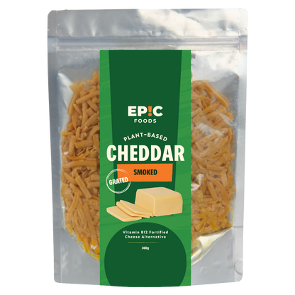 Plant-Based Grated Cheddar Smoked