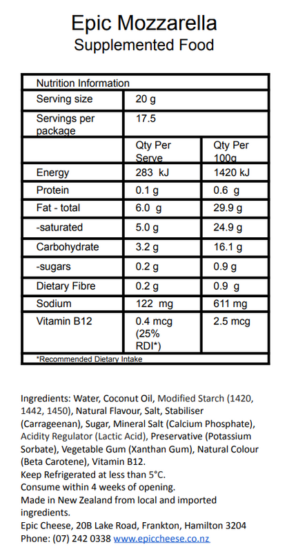 Plant-Based Grated Mozzarella